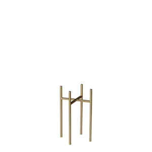 Držák na rostliny (na květináč) 'Scott) zlatý D11,5, Š11,5, V25 cm