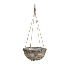 Košik závěsný 'Marcia' kulatý šedý V20, P40 cm