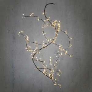 B - Černé klasické bílé LED svítidlo Branch 405 s adaptérem IP44, součástí balení je i časovač - d180xš160xv2cm