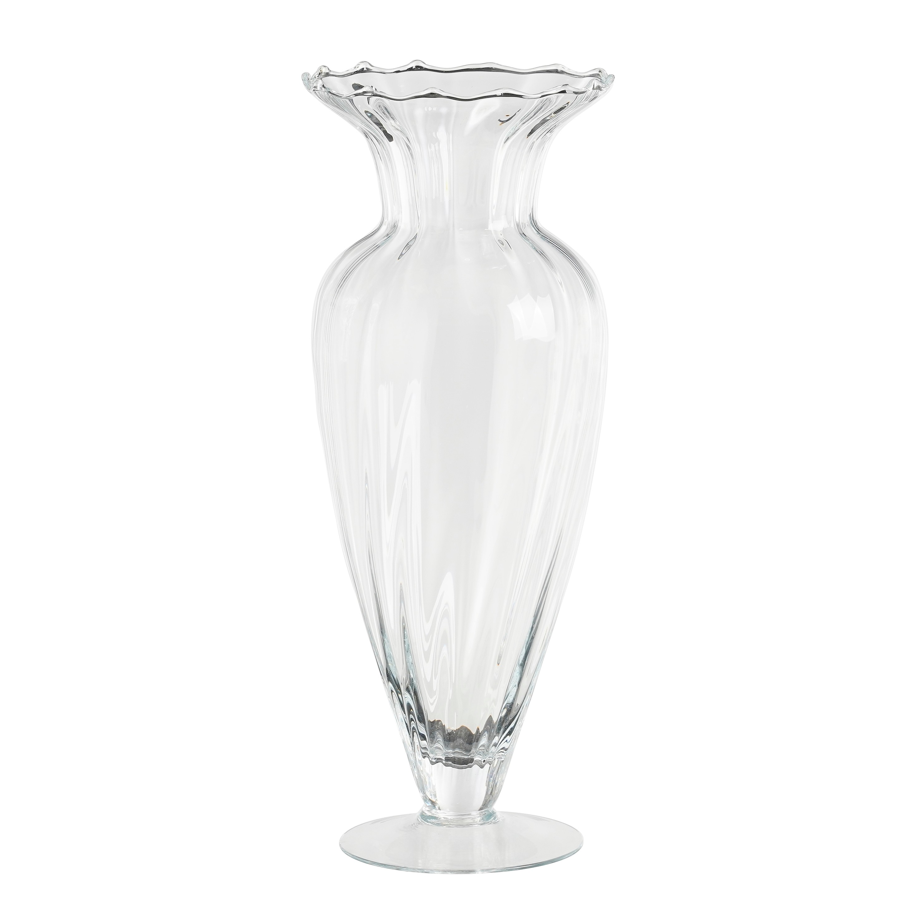 Křišťálová váza ze skla - v43, p17,5cm